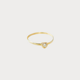 14K Heart Gem Ring BlackSugar Best Online Jewelry Shop Located West Los Angeles